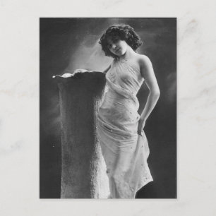 foto van  risque Victoriaans meisje Briefkaart