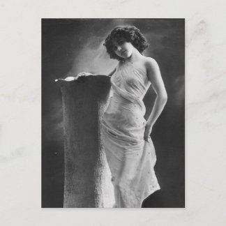 foto van risque Victoriaans meisje Briefkaart