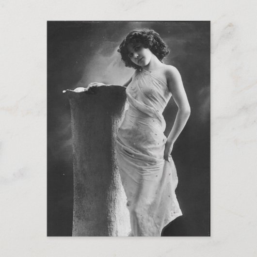 foto van  risque Victoriaans meisje Briefkaart (Voorkant)