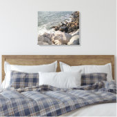 Foto van Rocky Ocean Shore Canvas Afdruk (Insitu (Slaapkamer))