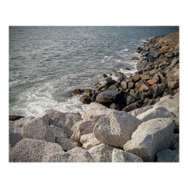 Foto van Rocky Ocean Shore Perfect Poster