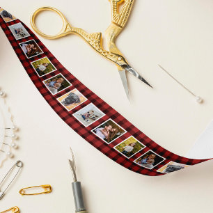 Foto van rode en zwarte buffels lint