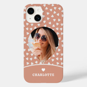 Foto van Romantic Love Heart Modern Trendy Girly Case-Mate iPhone 14 Hoesje