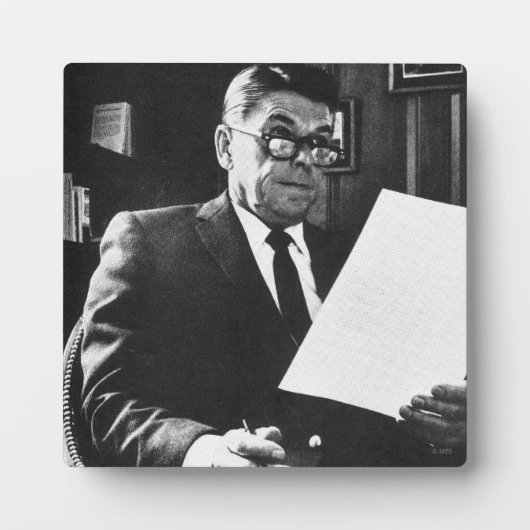Foto van Ronald Reagan Fotoplaat (Voorkant)
