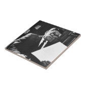 Foto van Ronald Reagan Tegeltje (Zijkant)