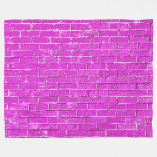 Foto van roze blokken fleece deken