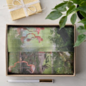 Foto van roze flamingo Flock Wildlife Tissuepapier (Geschenk)
