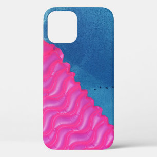 Foto van roze opblaasbare speelgoed iPhone 12 hoesje