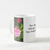Foto van roze rozen koffiemok (Voorkant links)