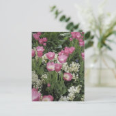 Foto van Roze Tulip Briefkaart (Staand voorkant)