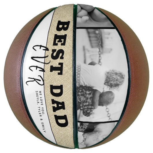 Foto van Rustic Best Pap Ever Vader Dag 3 Basketbal (Verticaal)