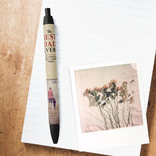 Foto van Rustic Best Pap Ever Vader Day Zwarte Inkt Pen