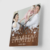 Foto van Rustic Country Vierkante Klok (Hoek)