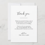 Foto van Rustic Hand Lettering Wedding Bedankkaart (Achterkant)