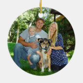 Foto van Rustic Red Pset 2 Keramisch Ornament (Achterkant)