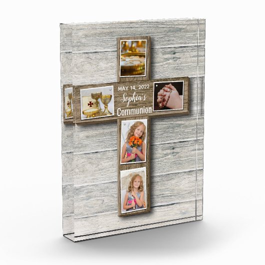 Foto van Rustic Wood Cross First (Links)