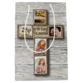 Foto van Rustic Wood Cross First Medium Cadeauzakje (Voorkant)