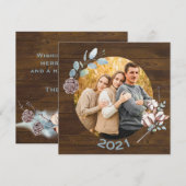 Foto van Rustic Wood Kijk Kerstmis (Voorkant / Achterkant)