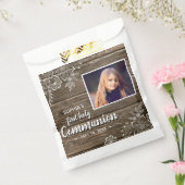 Foto van Rustic Wood Lace First Bedankzakje (Gezegeld)