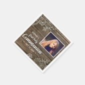 Foto van Rustic Wood Lace First Servet (Hoek)