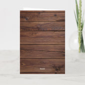 Foto van Rustic World's Best Cat Mam Moederdag Kaart (Achterkant)