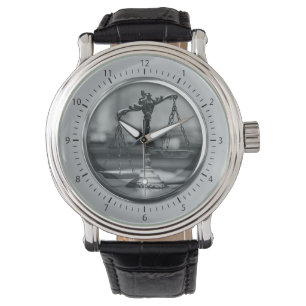 Foto van Scales of Justice   Advocaten Horloge