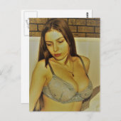  foto van schitterend meisje briefkaart (Voorkant / Achterkant)