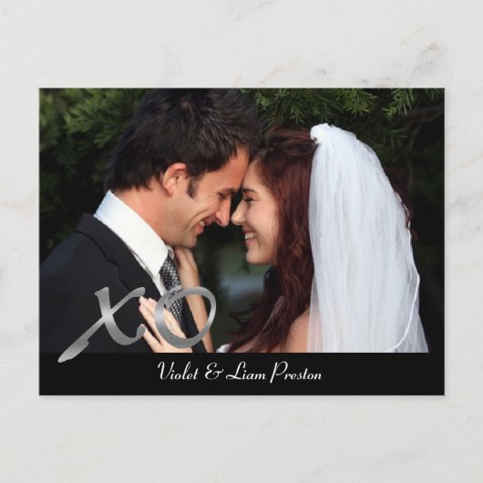 Foto van Silver XO bedankt Briefkaart (Voorkant)