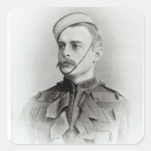Foto van Sir Francis Younghusband Vierkante Sticker