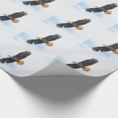Foto van Soaring Bald Eagle Wildife Cadeaupapier (Hoek)