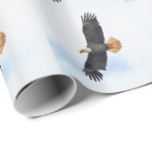 Foto van Soaring Bald Eagle Wildife Cadeaupapier (Rol Hoek)
