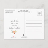 Foto van Spring Blossom Wedding Save the Date Aankondigingskaart (Achterkant)