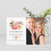 Foto van Spring Wedding Floral Wedding Save The Date (Staand voorkant)