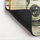 foto van steampunk camera fotografie muismat (Hoek)