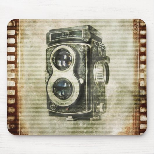 foto van steampunk camera fotografie muismat (Voorkant)