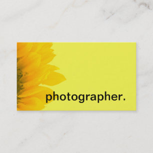 Foto van Sunflower Yellow Macro Floral Fotograaf Visitekaartje