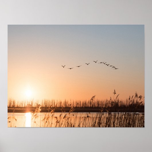 Foto van Sunrise Natuur Poster (Voorkant)