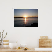 Foto van Sunset Lake Superior Marquette Poster (Keuken)