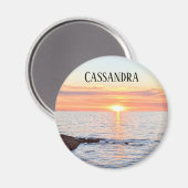 Foto van Sunset Name Tag Magneet (Voorkant / Achterkant)