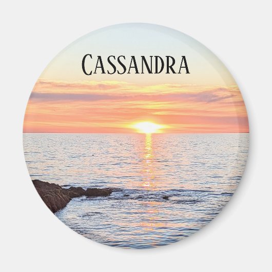 Foto van Sunset Name Tag Magneet (Voorkant)