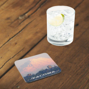 Foto van Tacoma, Washington en Mount Rainier Drankjes Onderzetter