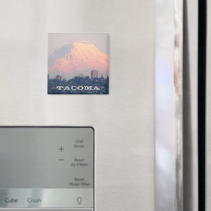 Foto van Tacoma, Washington en Mount Rainier Magneet