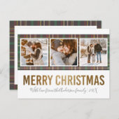 Foto van Tartan & Gold Merry 3 serie Briefkaart (Voorkant / Achterkant)
