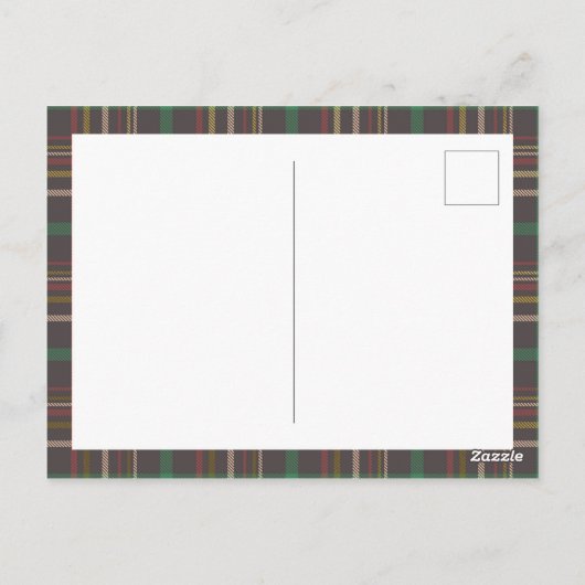 Foto van Tartan & Gold Merry 3 serie Briefkaart (Achterkant)