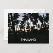 Foto van Thailand Sunset Palm Trees Briefkaart (Voorkant / Achterkant)