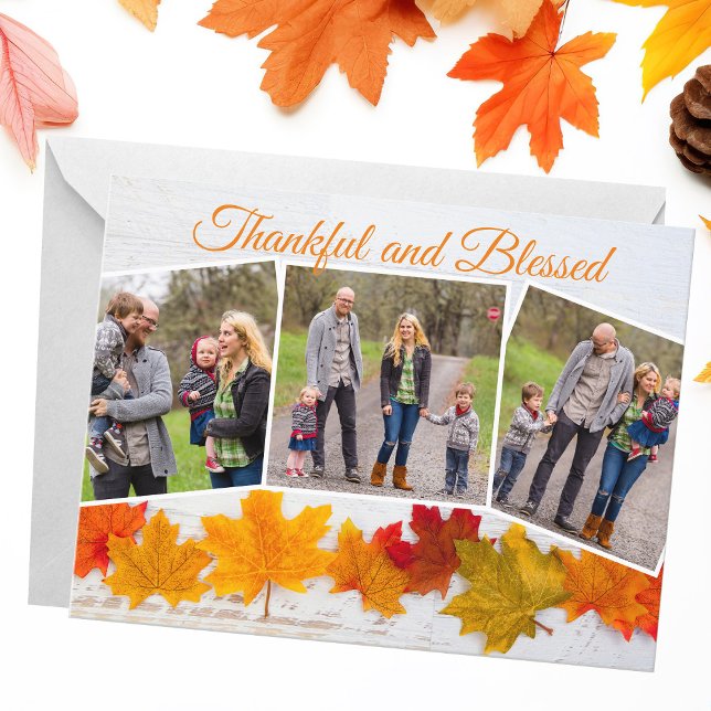 Foto van Thanksgiving - elegant Thankful Card (Creator heeft geüpload)