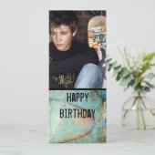 foto van tienerjongen kaart (Staand voorkant)