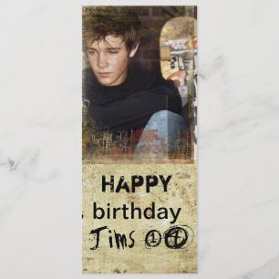 foto van tienerjongen kaart