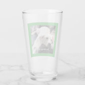 Foto van Tired Dog Resting Next to Best Friend Dad Glas (Achterkant)