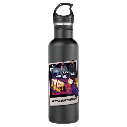 Foto van Tom & Jerry Luggage Crash Waterfles (Voorkant)